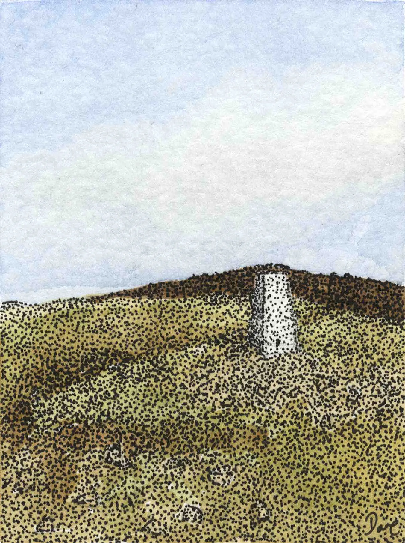 Illustration painting — Buckden Pike.