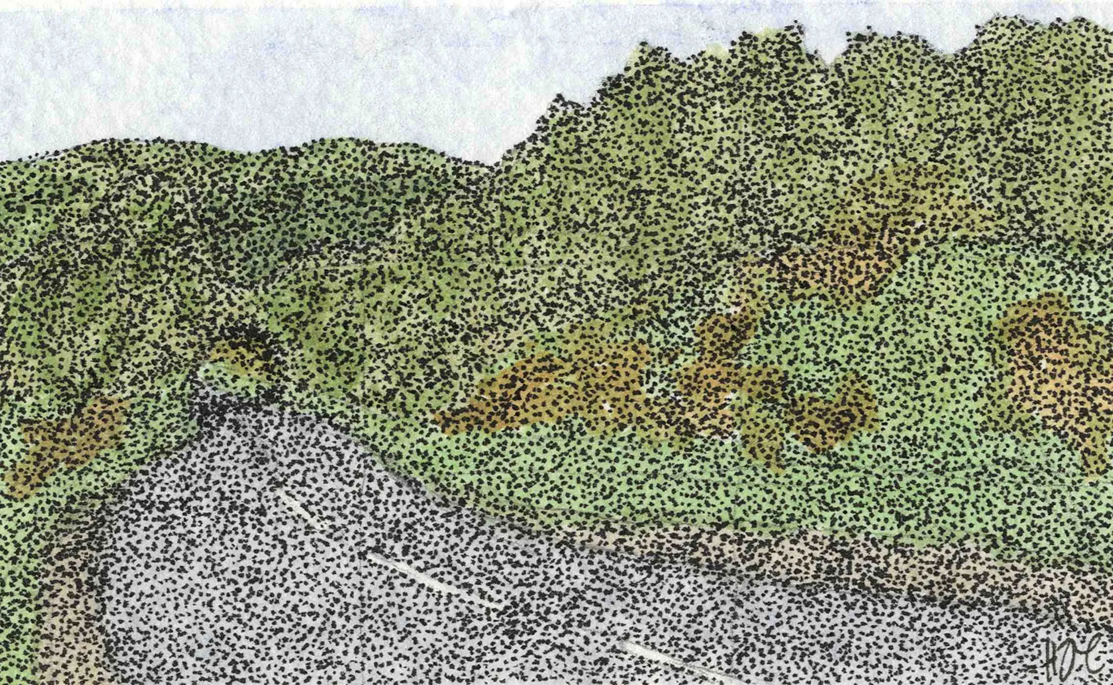 Illustration painting — Jawbone up to Oughtibridge.