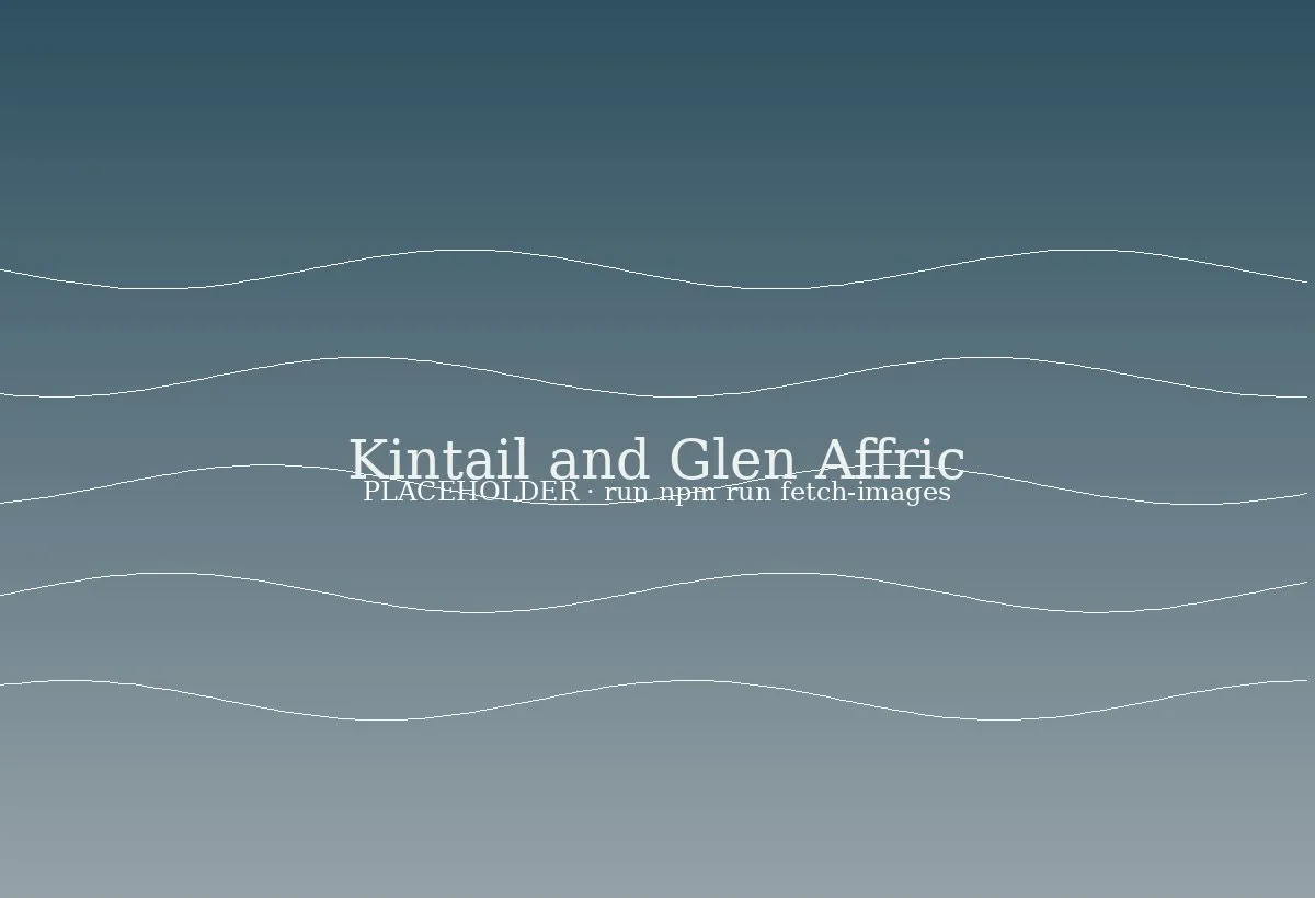 Map painting — Kintail and Glen Affric.
