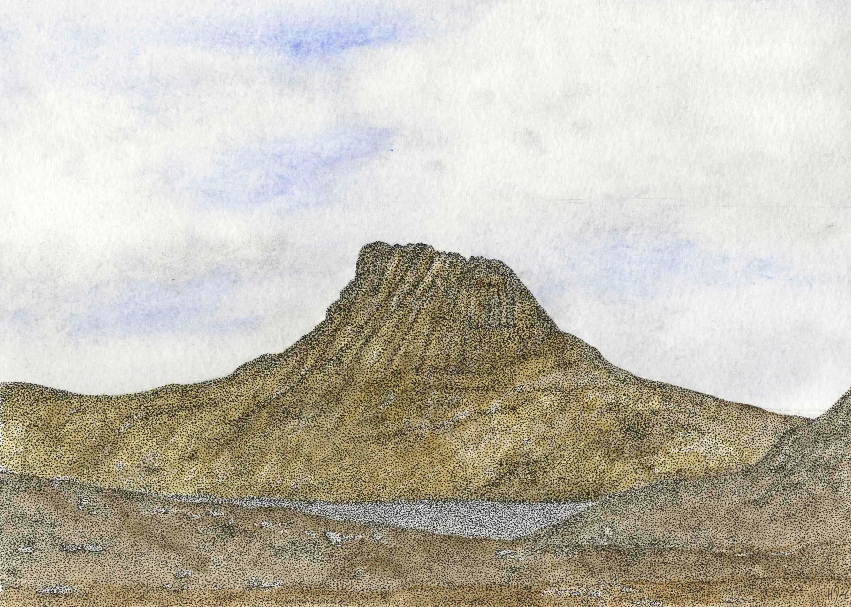 Watercolour painting — Stac Pollaidh.
