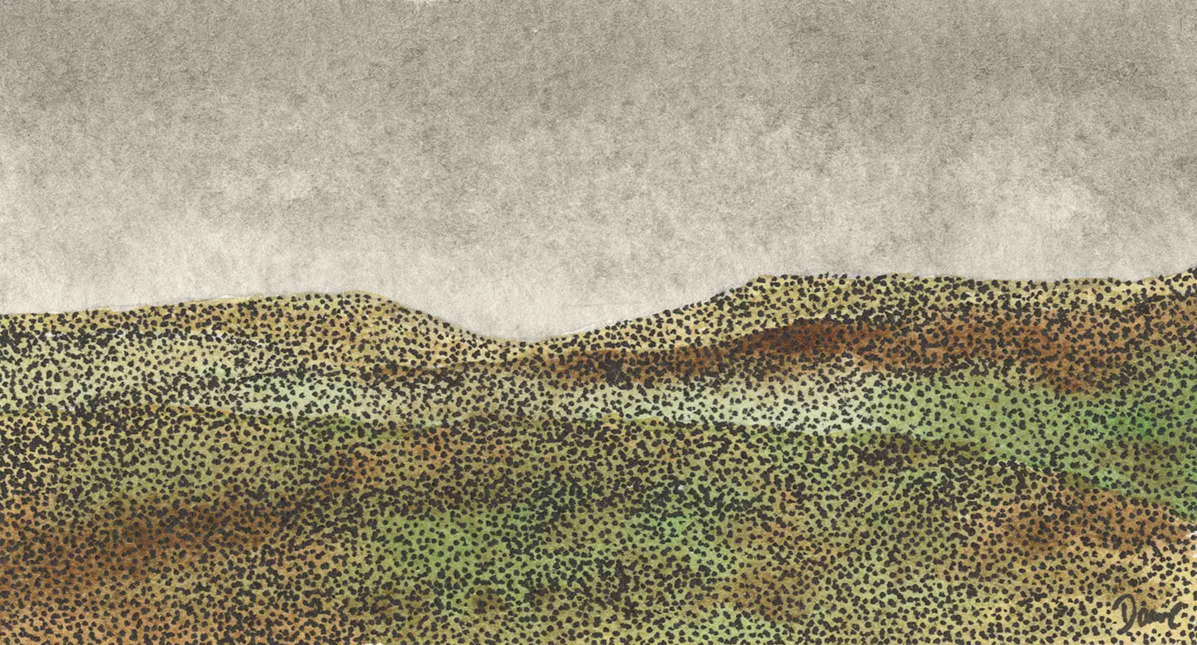 Illustration painting — Stanbury Moor.