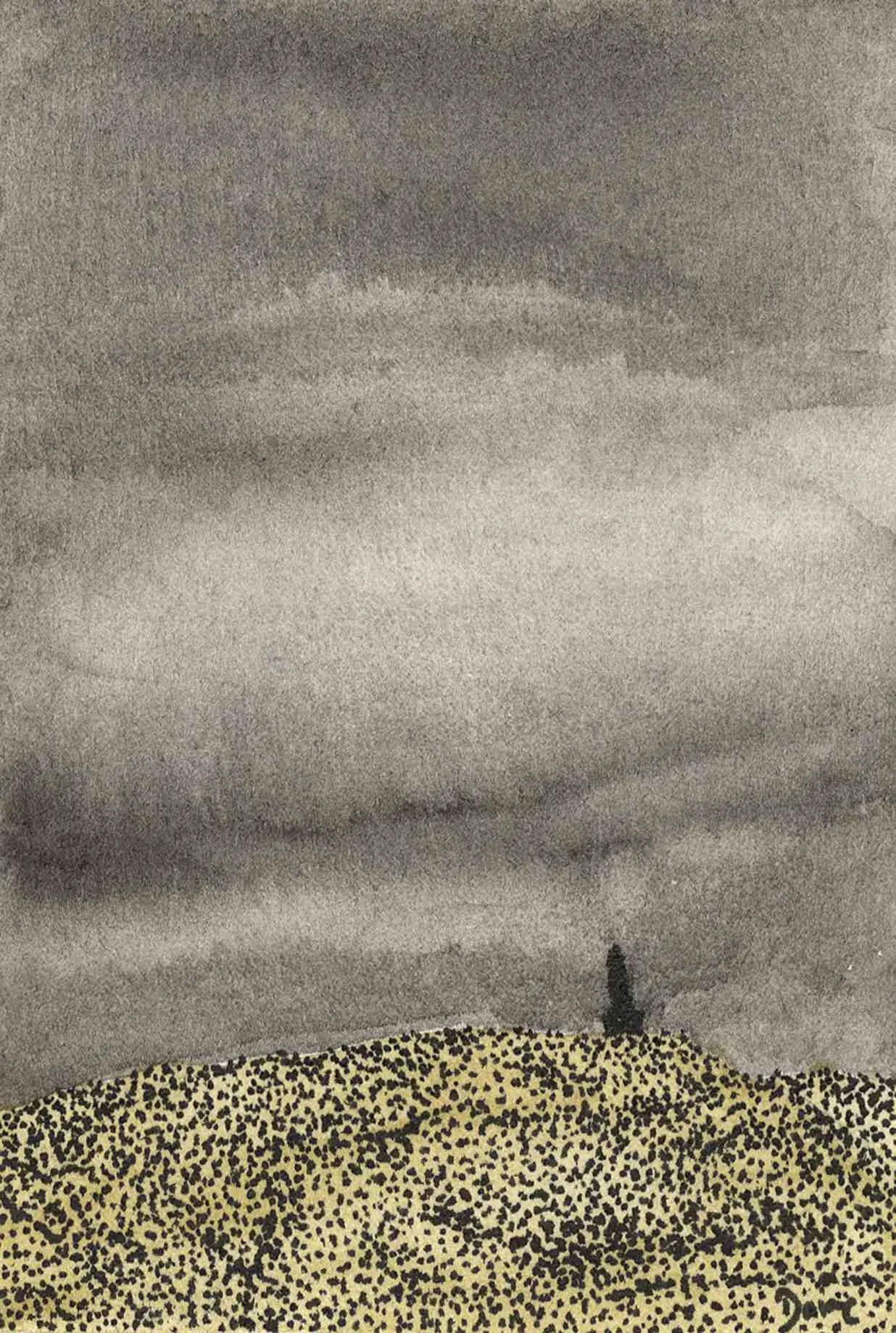 Illustration painting — Stoodley Pike.